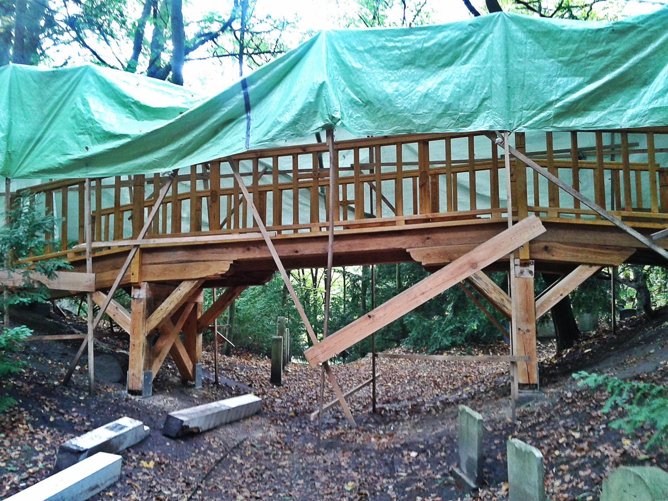 Magiczny mostek na Cmentarzu Centralnym