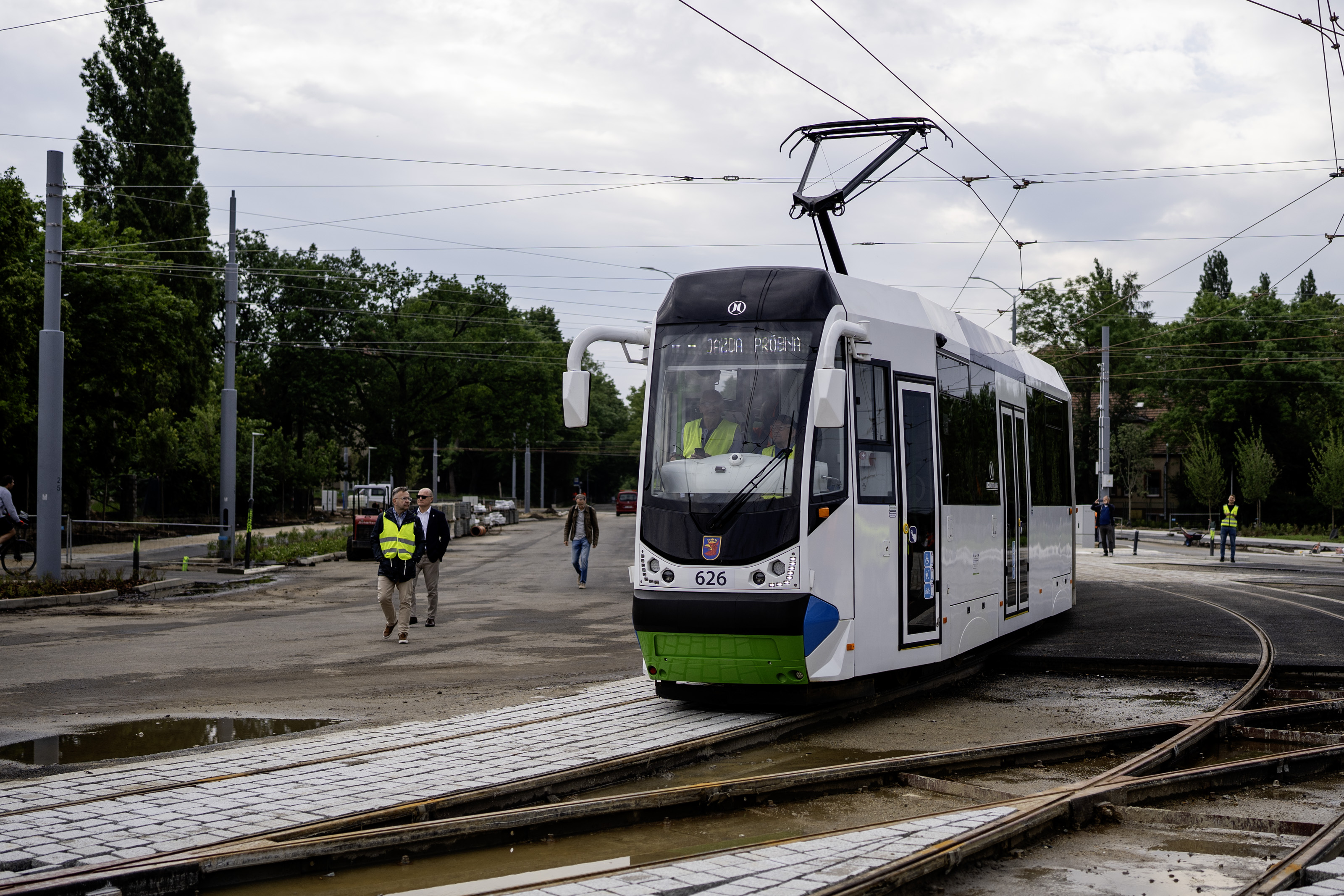 Pierwszy tramwaj na Sosabowskiego