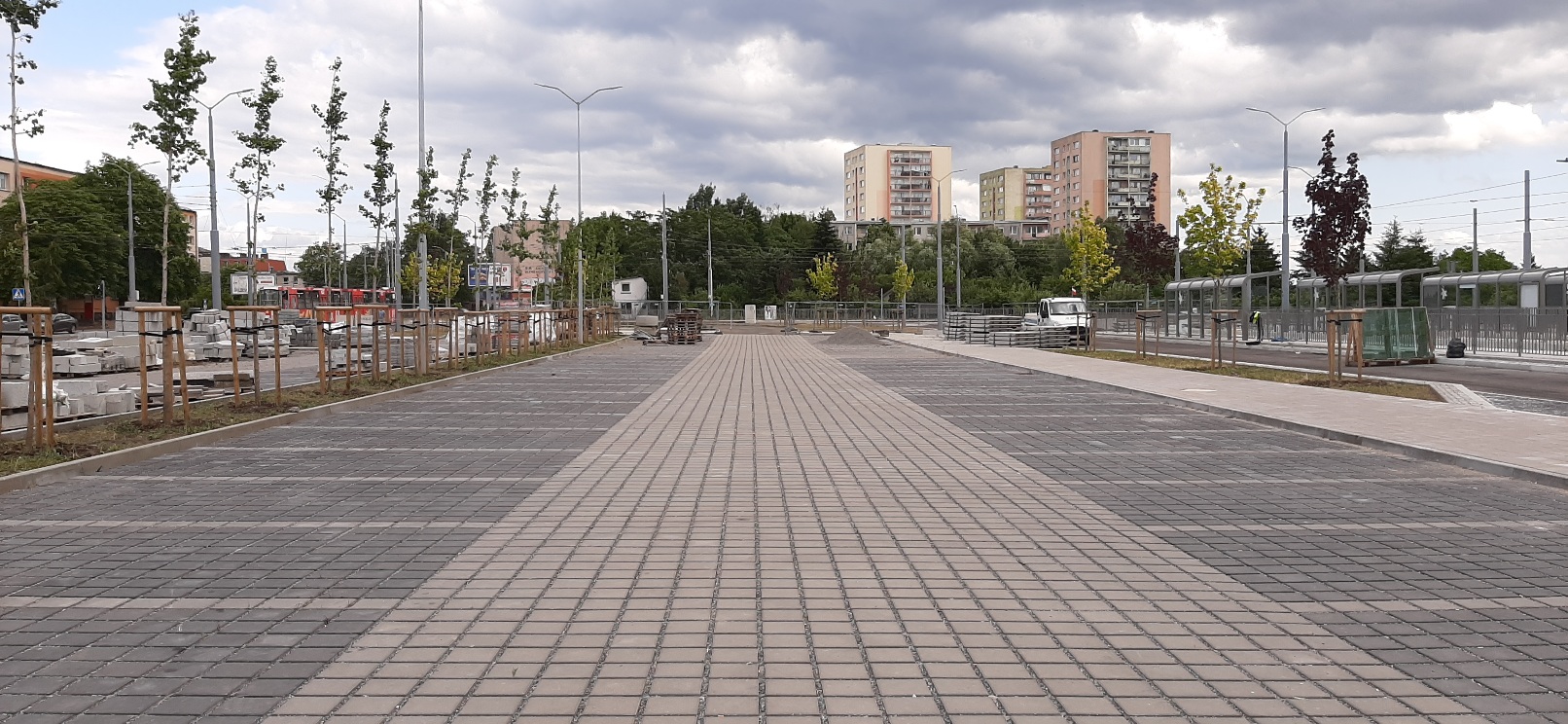 Parking na pętli Pomorzany.