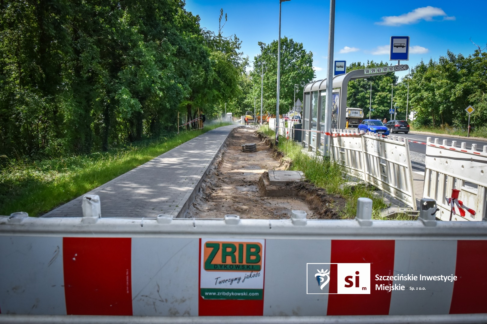 budowa ścieżki rowerowej na ulicy Bogumińskiej i Obotryckiej