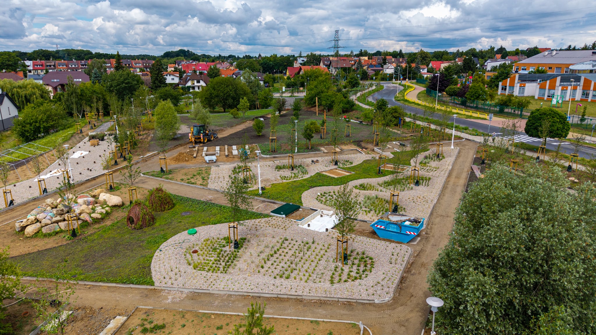 Ekopark Złotowska powstaje w ramach miejskiego programu „Parki dla szczecinian”.