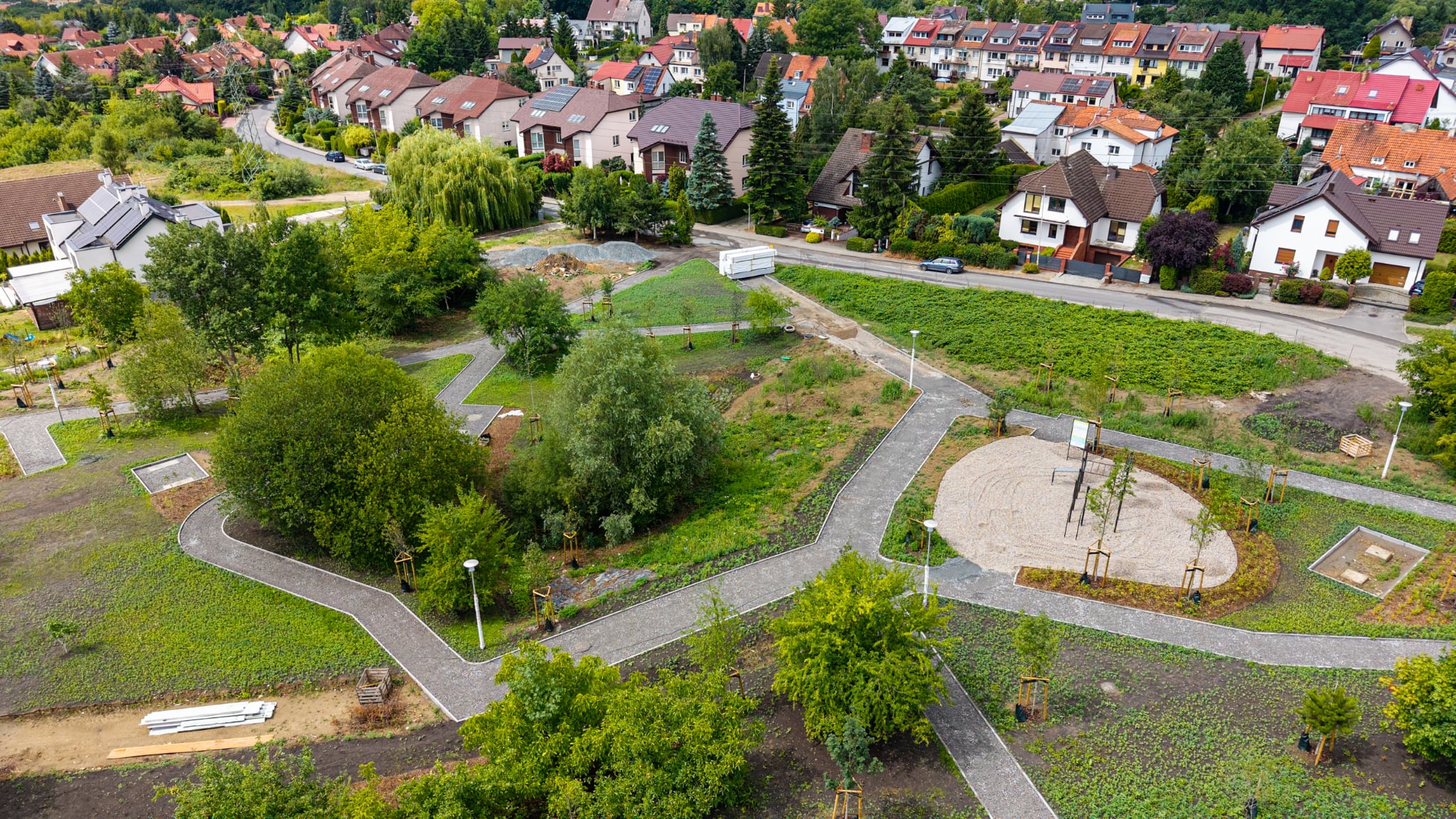 Ekopark Złotowska powstaje w ramach miejskiego programu „Parki dla szczecinian”.