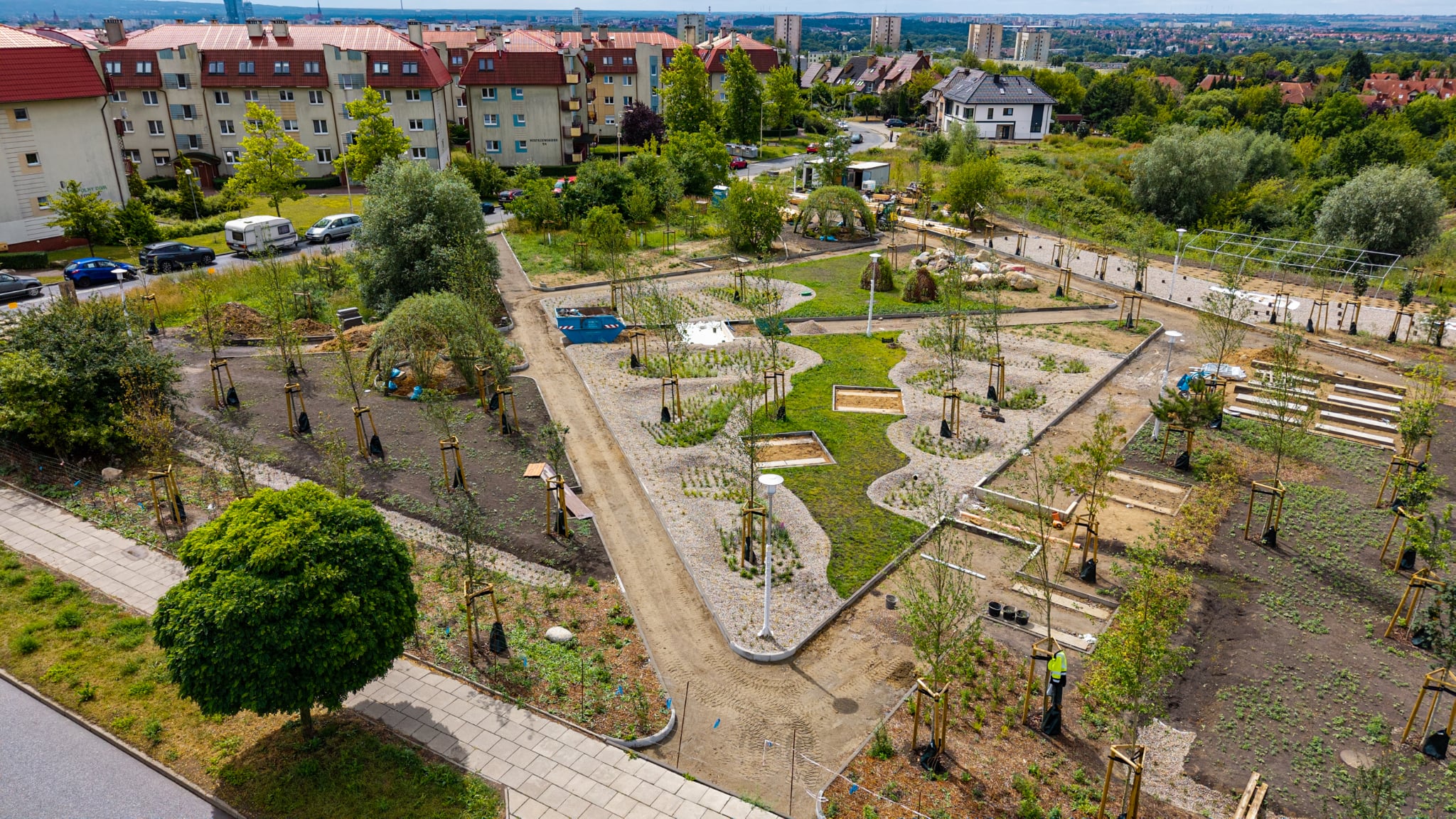 Ekopark Złotowska powstaje w ramach miejskiego programu „Parki dla szczecinian”.