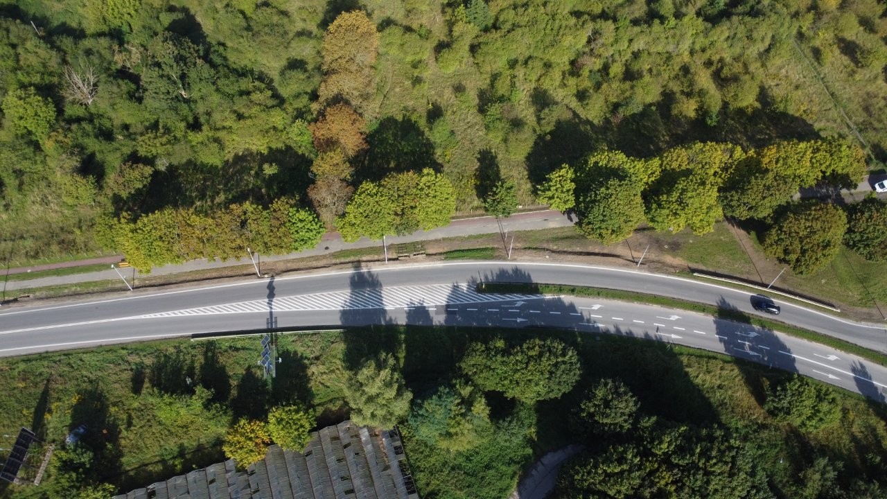 Cukrowa.  Budowa oświetlenia ulicznego