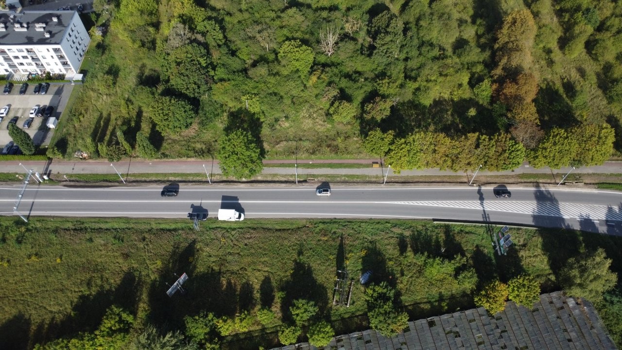 Cukrowa.  Budowa oświetlenia ulicznego