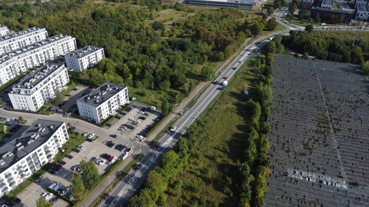 Cukrowa.  Budowa oświetlenia ulicznego