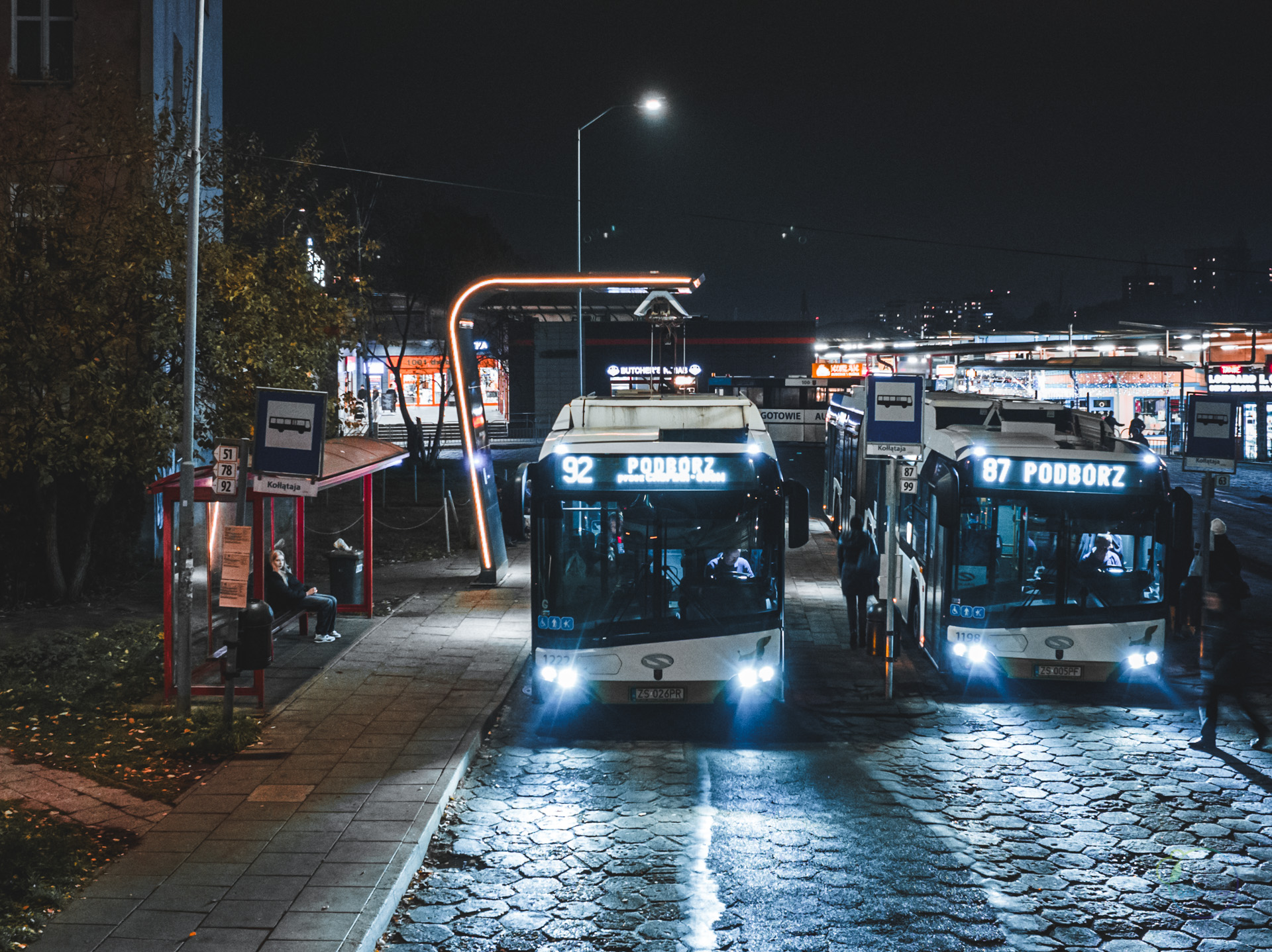 Stacja ładowania autobusów elektrycznych w Szczecinie.