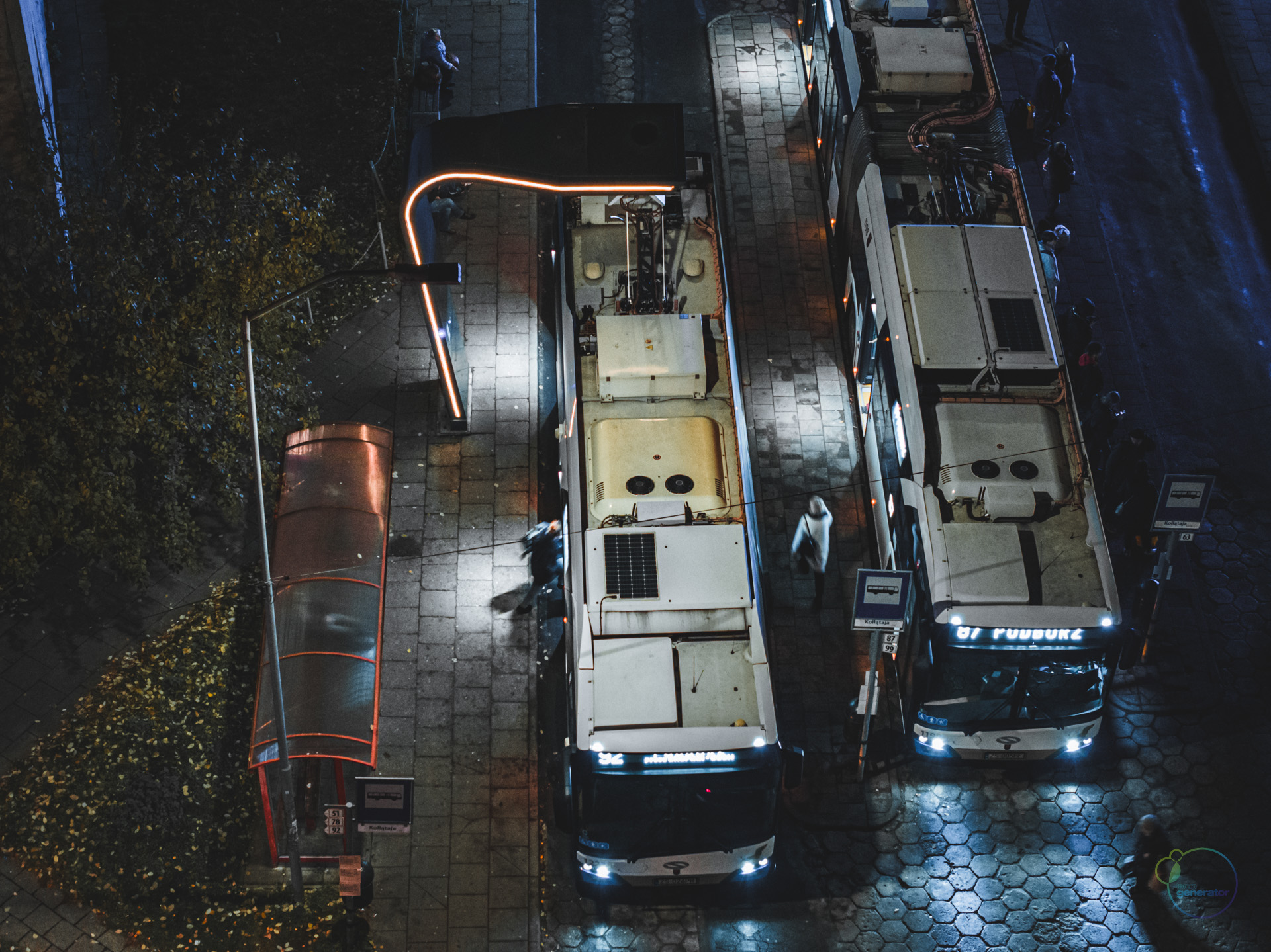 Stacja ładowania autobusów elektrycznych w Szczecinie.