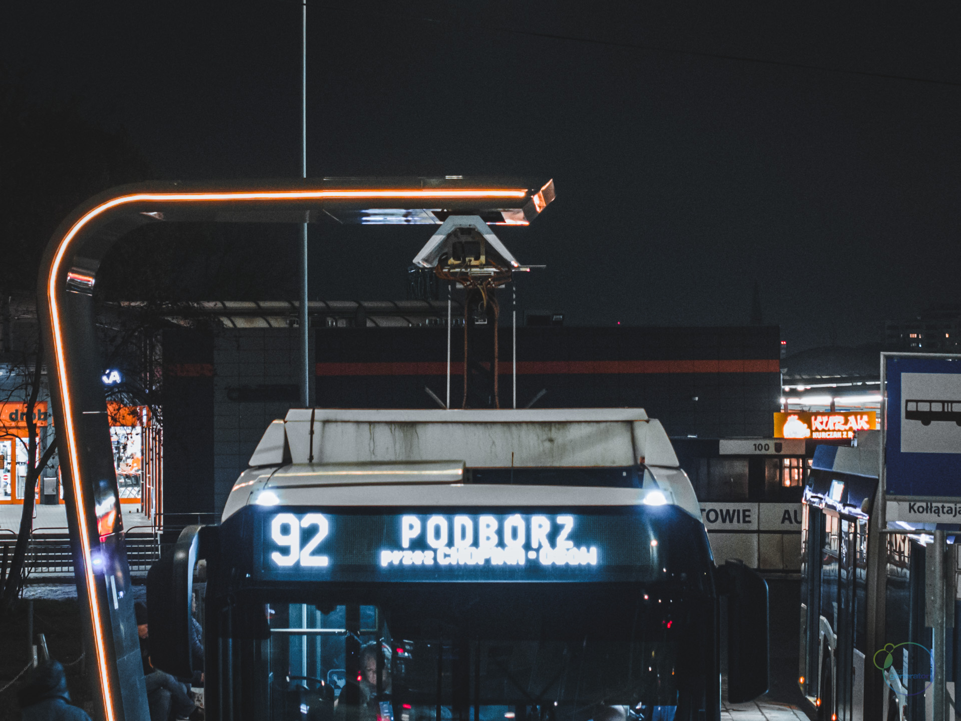 Stacja ładowania autobusów elektrycznych w Szczecinie.
