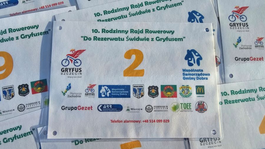 10. edycja Rodzinnego Rajdu Rowerowego „Do Rezerwatu Świdwie z Gryfusem”.
