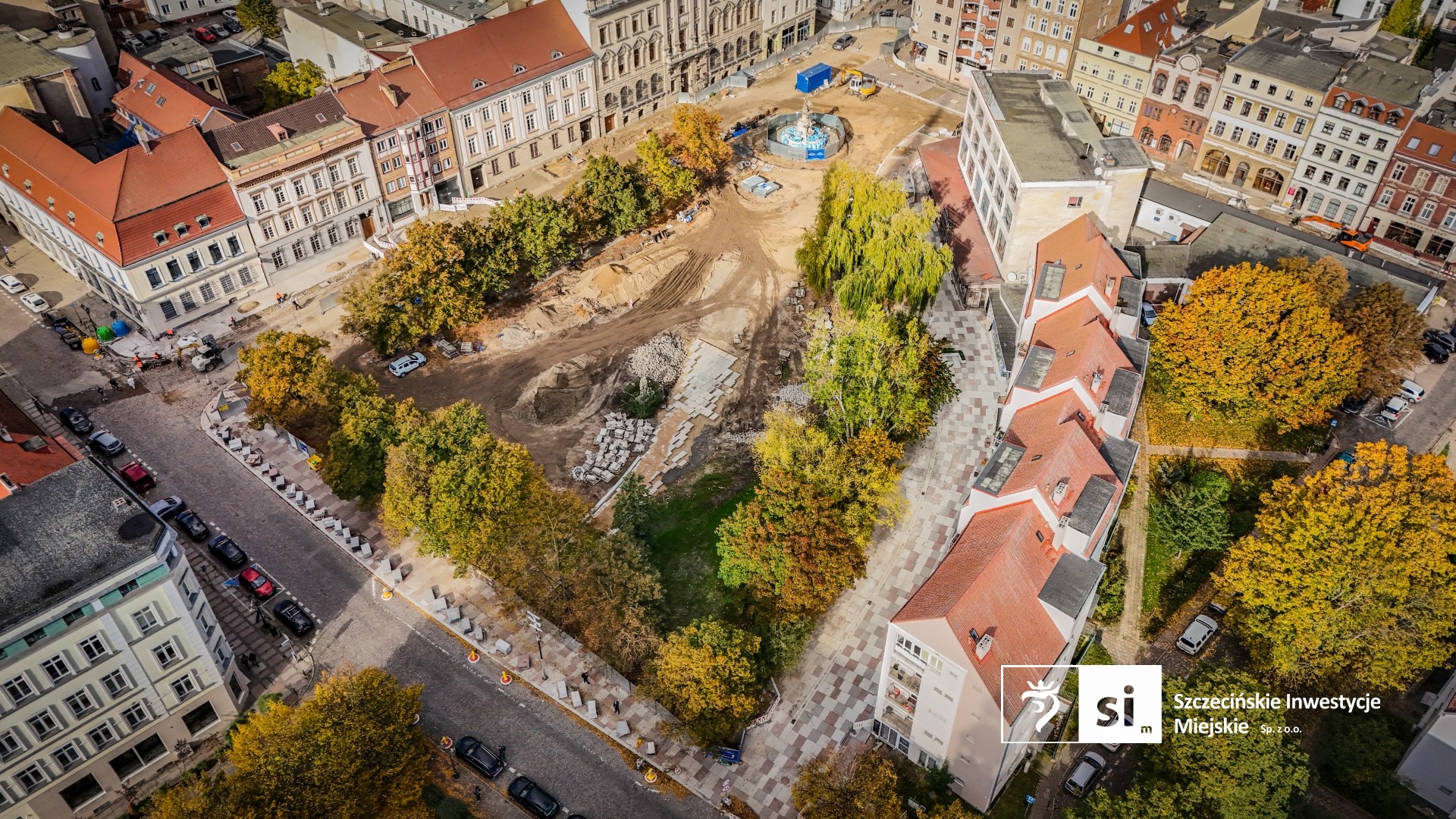 Plac Orła Białego w przebudowie