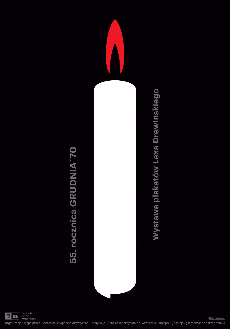 55. rocznica Grudnia ‘70. Plakat Lexa Drewinskiego