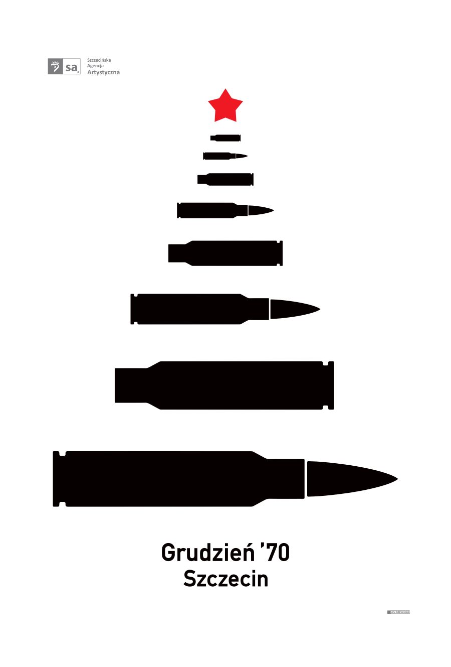 55. rocznica Grudnia ‘70. Plakat Lexa Drewinskiego