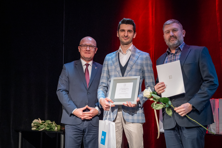 Wręczenie Akademickich Nagród Prezydenta Miasta. Wręczenie Akademickich Nagród Prezydenta Miasta.