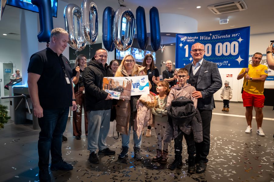 Fabryka Wody świętuje pierwszy milion odwiedzin Fabryka Wody świętuje pierwszy milion odwiedzin