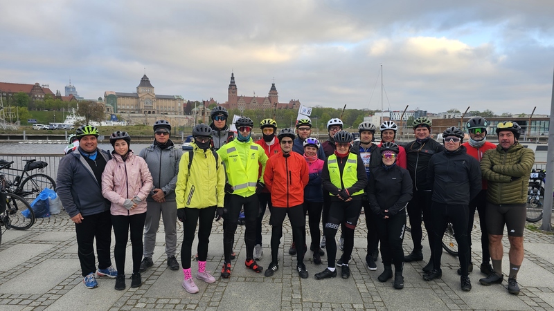 Blisko 500 rowerzystów objechało Zalew Szczeciński