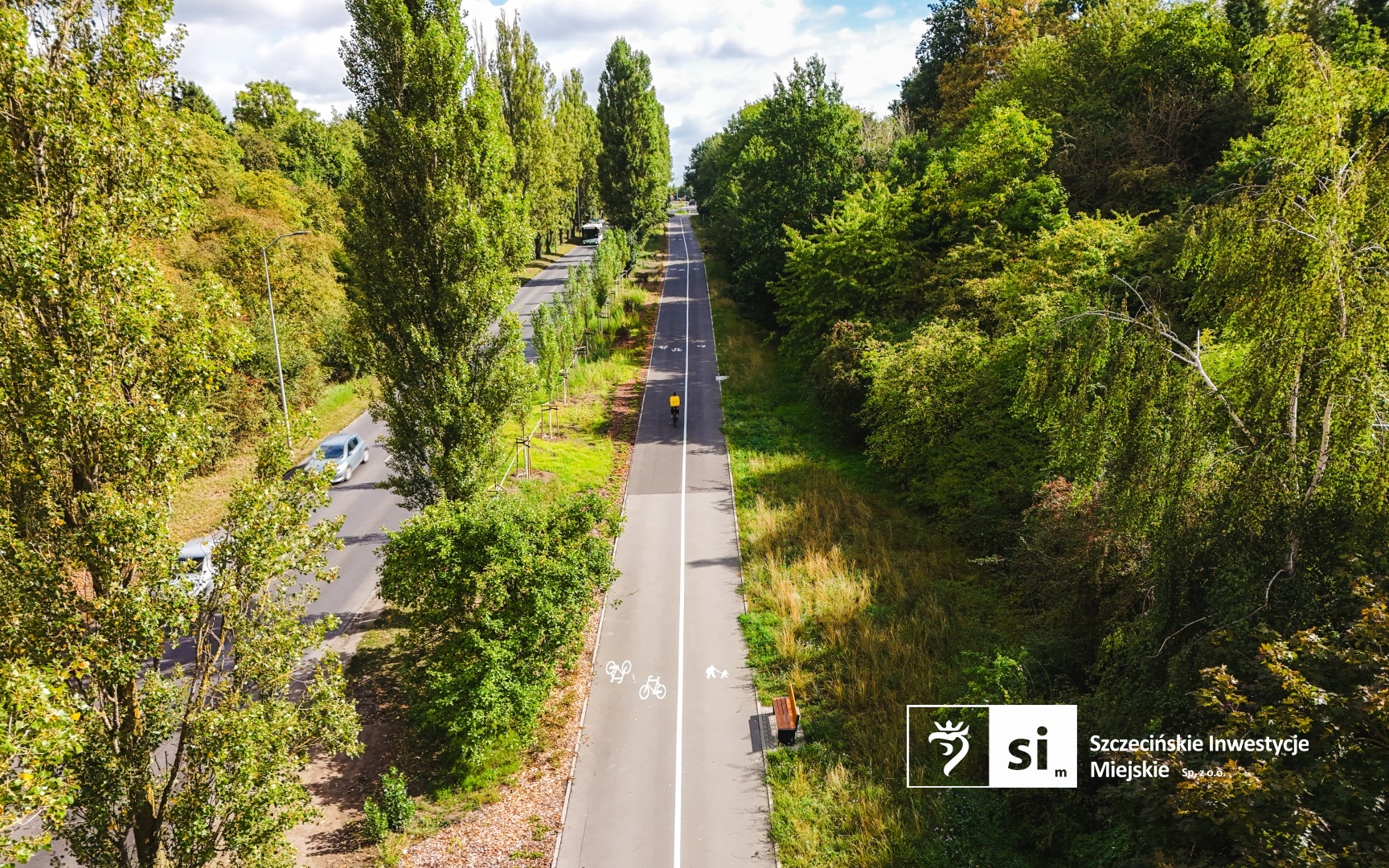 Piesi i rowerzyści mogą korzystać z nowej infrastruktury wzdłuż ulic Obotryckiej i Bogumińskiej w Szczecinie.