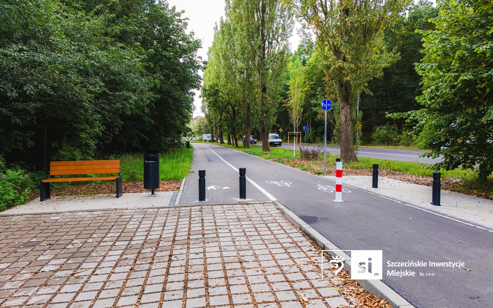 Piesi i rowerzyści mogą korzystać z nowej infrastruktury wzdłuż ulic Obotryckiej i Bogumińskiej w Szczecinie.