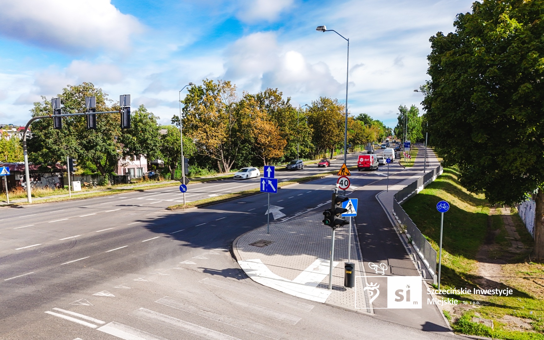 Piesi i rowerzyści mogą korzystać z nowej infrastruktury wzdłuż ulic Obotryckiej i Bogumińskiej w Szczecinie.