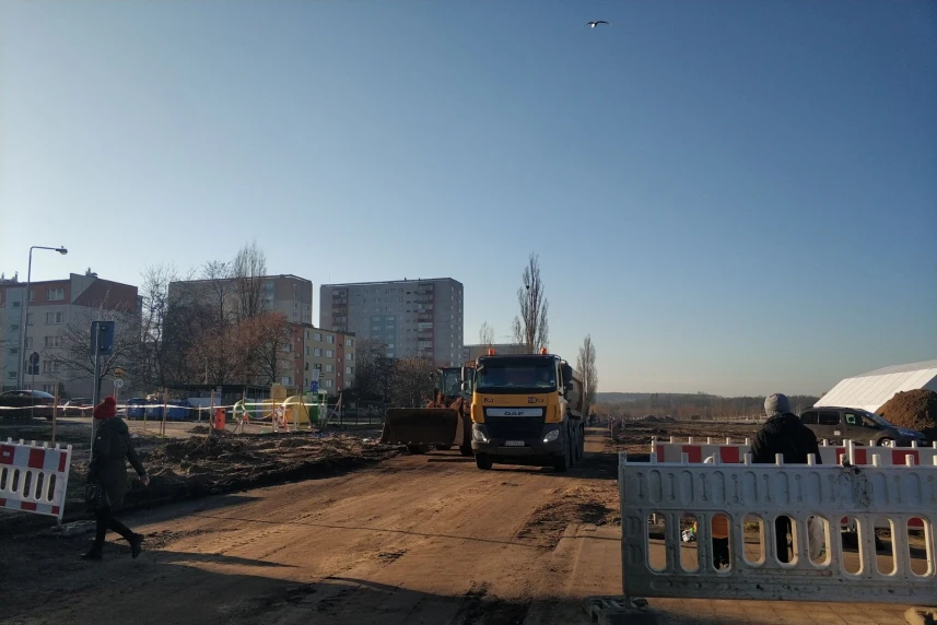 Prace na ulicy Szafera