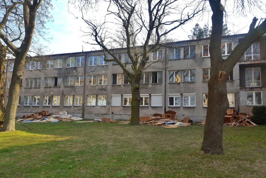 Internat na Klonowica w przebudowie