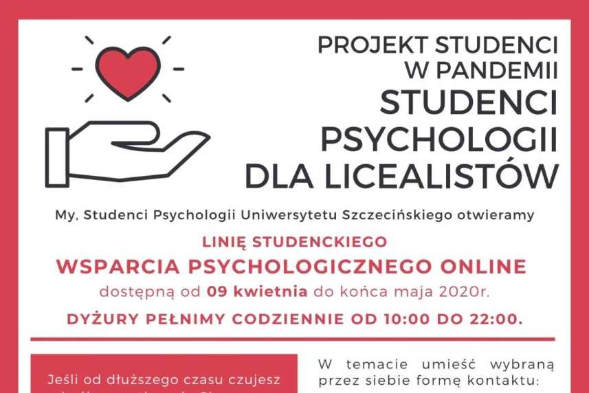 Wsparcie psychologiczne studentów Uniwersytetu Szczecińskiego