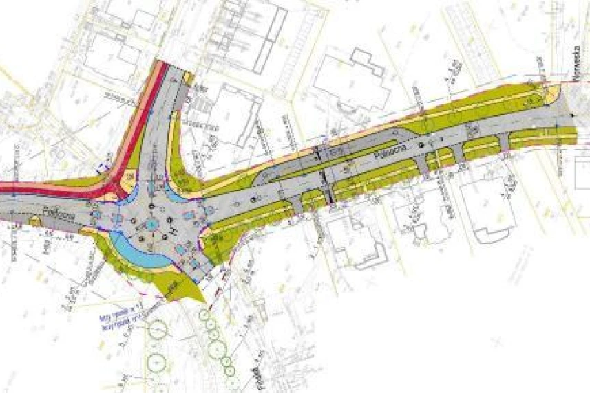 Skrzyżowanie Wapiennej i Północnej – plac budowy przekazany Skrzyżowanie Wapiennej i Północnej – plac budowy przekazany