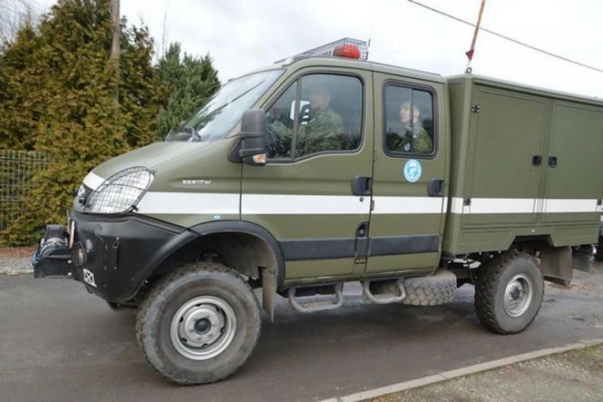 Kolumna wojskowa opuściła już Szczecin i udaje się na poligon w Drawsku
