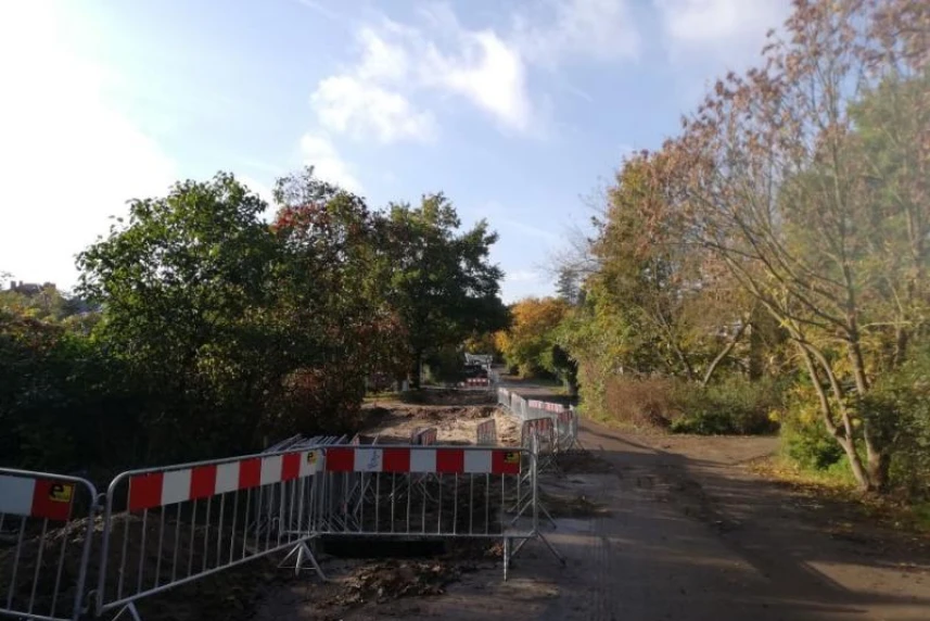 Sperrung der Straße ul. Serbska Sperrung der Straße ul. Serbska
