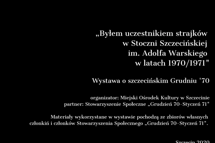 „Byłem uczestnikiem strajków w Stoczni Szczecińskiej ..." „Byłem uczestnikiem strajków w Stoczni Szczecińskiej ..."