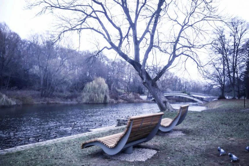 Liegen im Park Kasprowicza, Hängematten im Park Żeromskiego