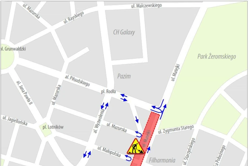 Zamknięcie kolejnych ulic w ramach Torowej Rewolucji. Przypomnienie