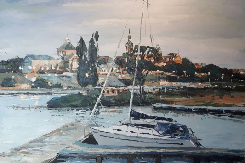 Izabella Staśkiewicz "Nad Odrą o zmierzchu" Izabella Staśkiewicz "Nad Odrą o zmierzchu"