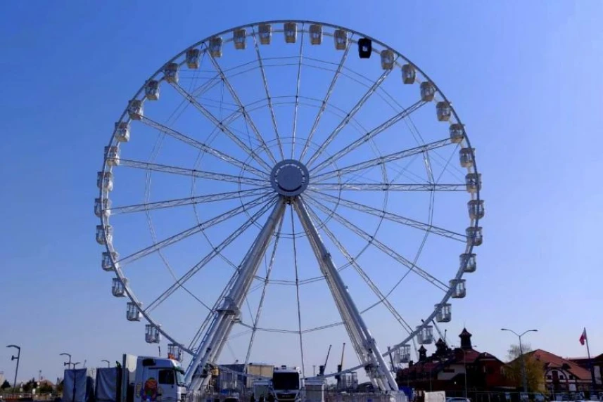 Blick auf die Stadt vom „Wheel of Szczecin“ Blick auf die Stadt vom „Wheel of Szczecin“