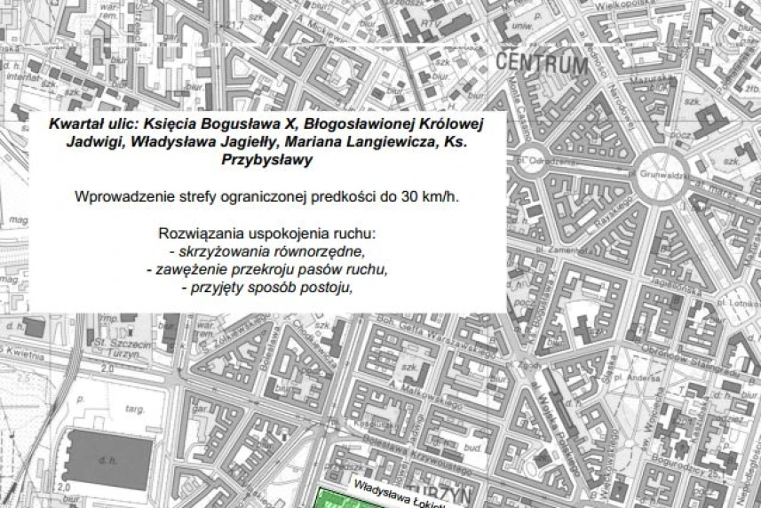 Uspokojony ruch w centrum