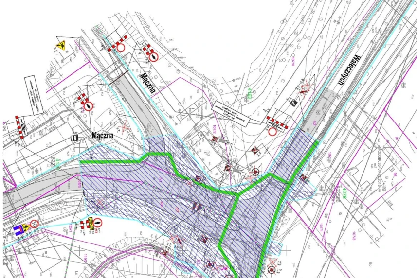 Start przebudowy skrzyżowania na ulicy Walecznych