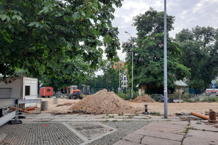 Postęp prac na ulicy Bolesława Śmiałego