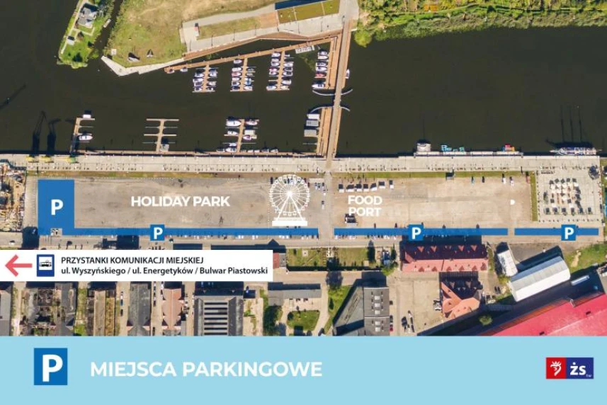 Łasztownia - check where you can leave your car