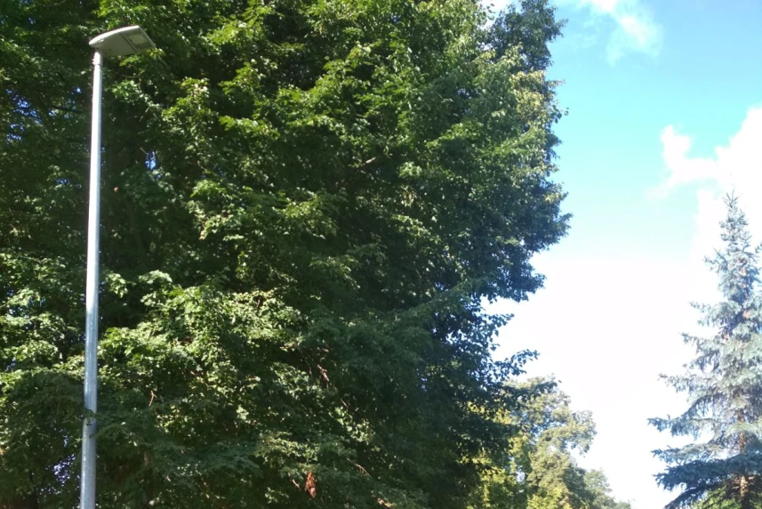 Nowe oświetlenie na ulicy Polarnej