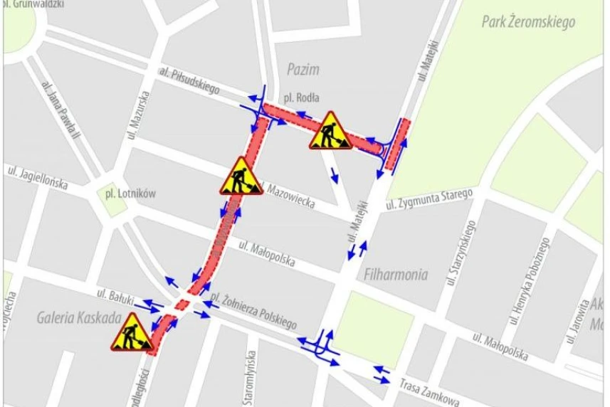 Zentrum: Öffnung der Durchfahrt durch die Straße ul. Bałuka