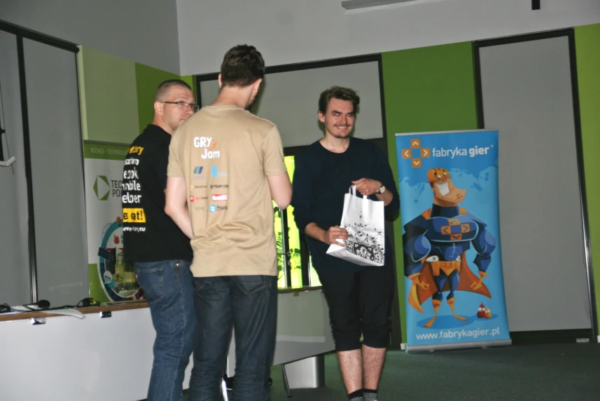 Tomasz Woźniakowski - zwycięzca Gryf Game Jam. Tomasz Woźniakowski - zwycięzca Gryf Game Jam.