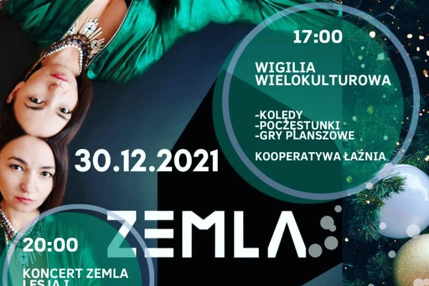 Wigilia Wielokulturowa | Koncert ZEMLA Lesja i TomHorn