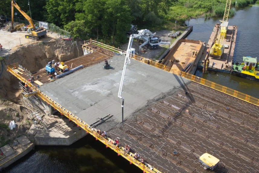 Most Cłowy - ostatni etap prac