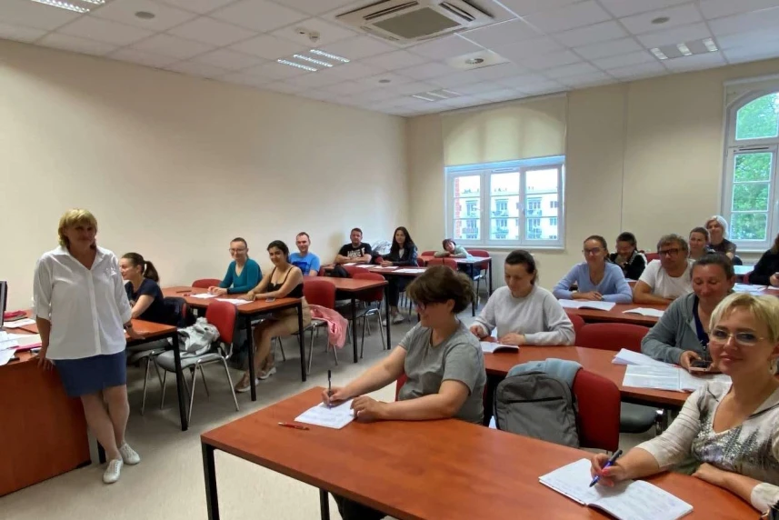 Uchodźcy z Ukrainy uczyli się polskiego