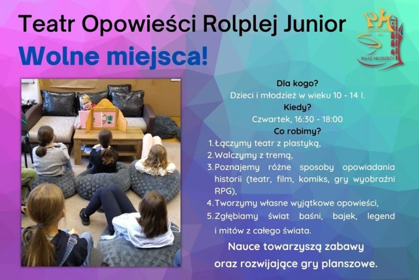 Teatr Opowieści Rolplej Junior zaprasza w swoje szeregi!