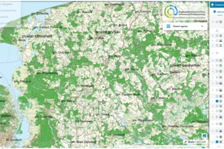Geoportal – spacer online po województwie zachodniopomorskim
