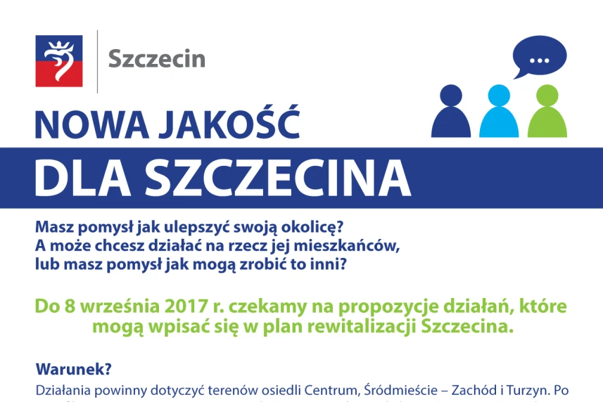 „Nowa jakość dla Szczecina”: Nabór wniosków do 8 września