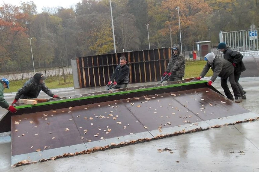 Skatepark zdemontowany