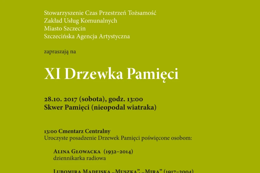 XI DRZEWKA PAMIĘCI