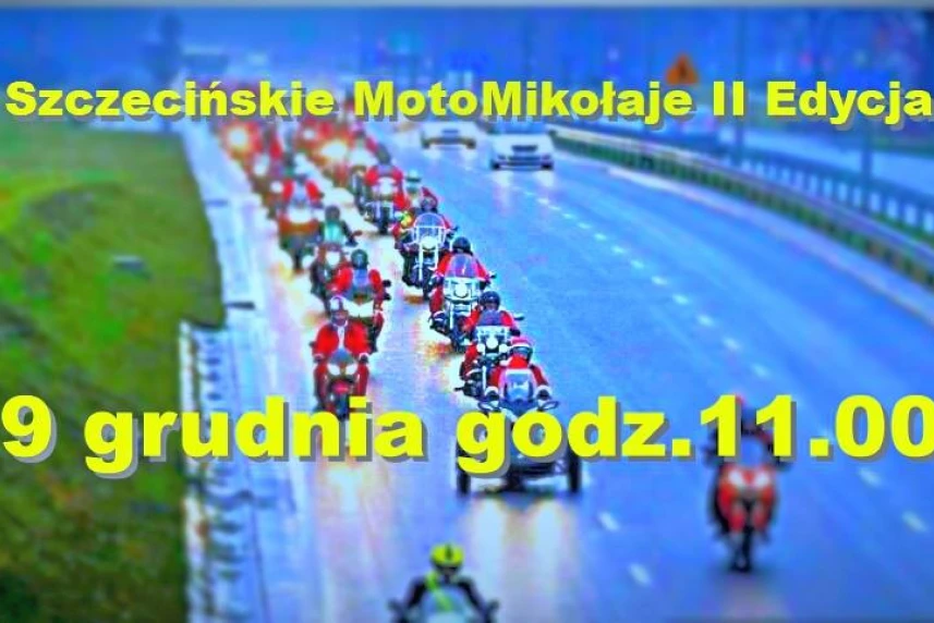 MotoMikołaje na Arkonce. Wcześniej barwny korowód. Zapraszamy
